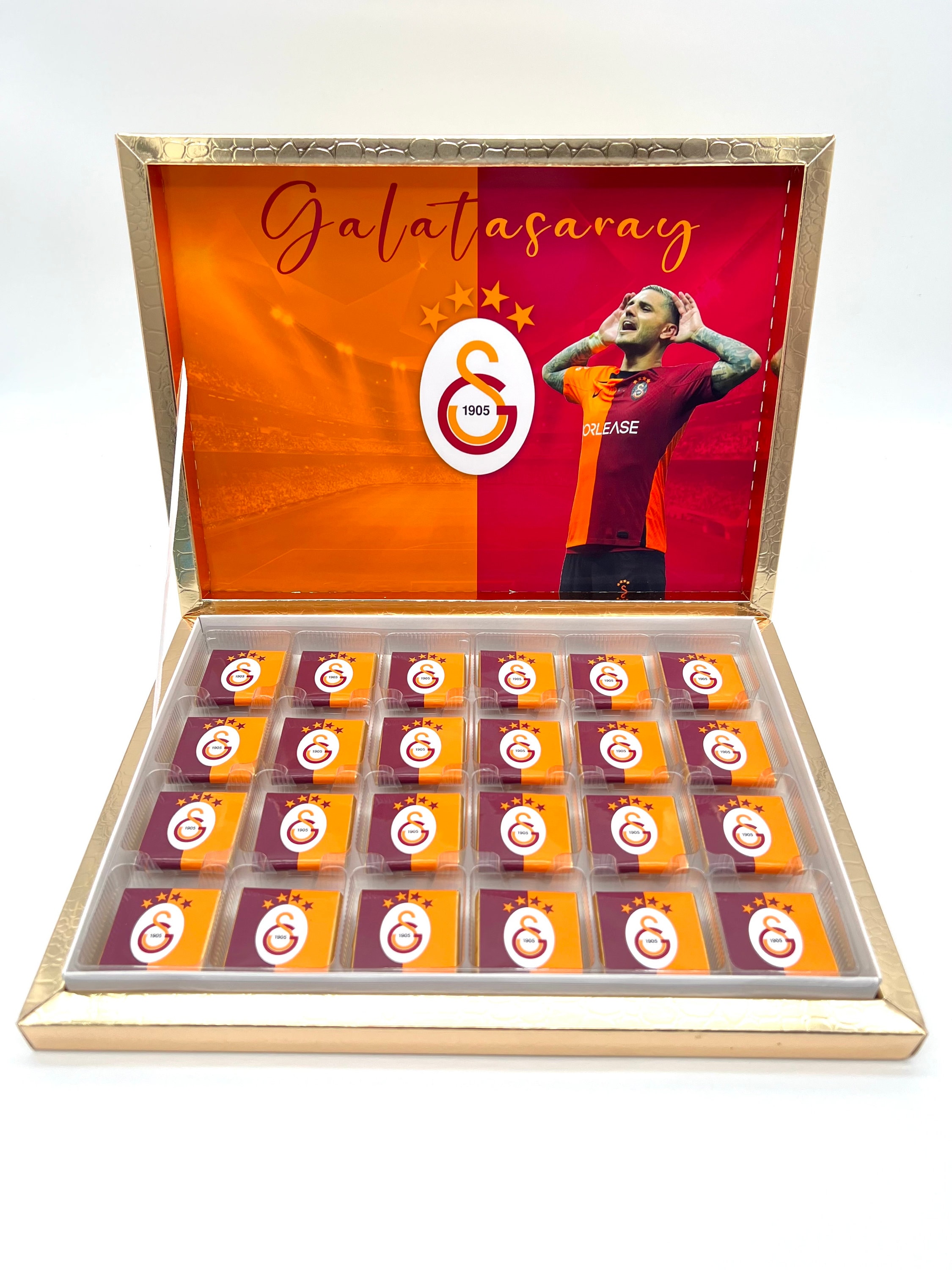 Schokobox Schokolade Galatasaray Mauro Icardi Gastgeschenk Geschenk  Mitgebsel Geburtstag Candybar - .de