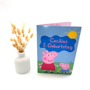 Personalisiertes Ausmal - und Rätselheft Kindergeburtstag Geschenke Gastgeschenke Kindergarten Peppa Wutz