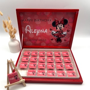 Chocolate box personalized for weddings, engagements, baby showers, children's birthday gifts