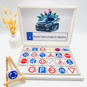 Chocolade doos gepersonaliseerd Stitch rijschool rijbewijs rij-instructeur leerling chauffeur gast cadeau cadeau idee chocolade examen
