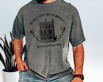 Riddle House Bed and Breakfast Garment-Dyed T-shirt, Witch Wizard Shirt Book Lover Gift Harry Subtle Fandom Gift Bookish Shirt Vacation
