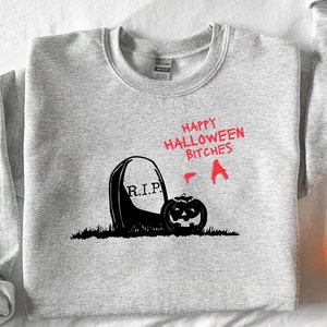 Happy Halloween - A Crewneck Sweatshirt, PLL Halloween Sweatshirt Bookish Sweatshirt Rosewood Sweatshirt Halloween Gift Who is A