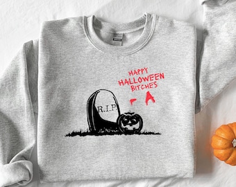 Happy Halloween - A Crewneck Sweatshirt, PLL Halloween Sweatshirt Bookish Sweatshirt Rosewood Sweatshirt Halloween Gift Who is A
