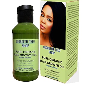 Pure Organic Hair Growth Oil - Scalp Treatment for Dry Damaged Hair. For All Hair Types.