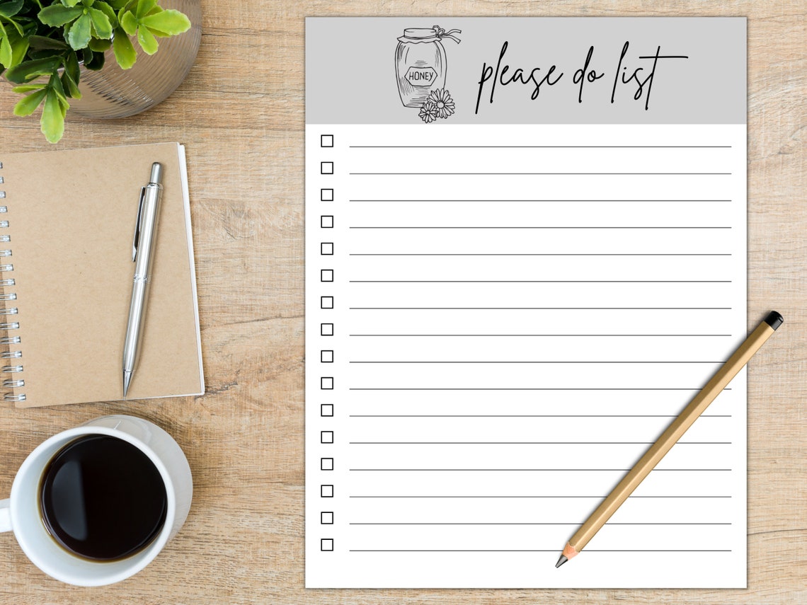Honey Do List | to Do List | Printable | Digital Download PDF - Etsy
