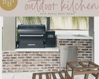 Grill Station, DIY Outdoor Kitchen Plan PDF, DIY Guide to Creating the Perfect Grilling Station