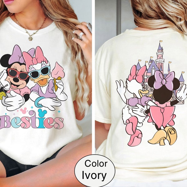 Minnie and Daisy Bestie Comfort Colors Shirt, Disney Bestie Shirt, Best Friends Shirt, Disneyworld Shirt, Disneyland Girl Trip Shirt