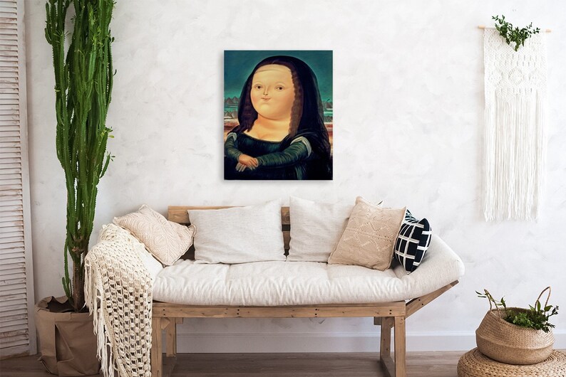 Fernando Botero/mona Lisa Age Twelve/canvas Print/art/home