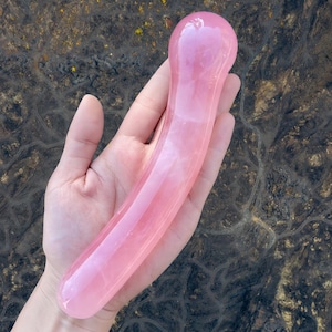 Natural Rose Quartz Massage Wand | Luxury Crystal for Relaxation and Wellness | Exquisite Crystal Beauty Gift Box