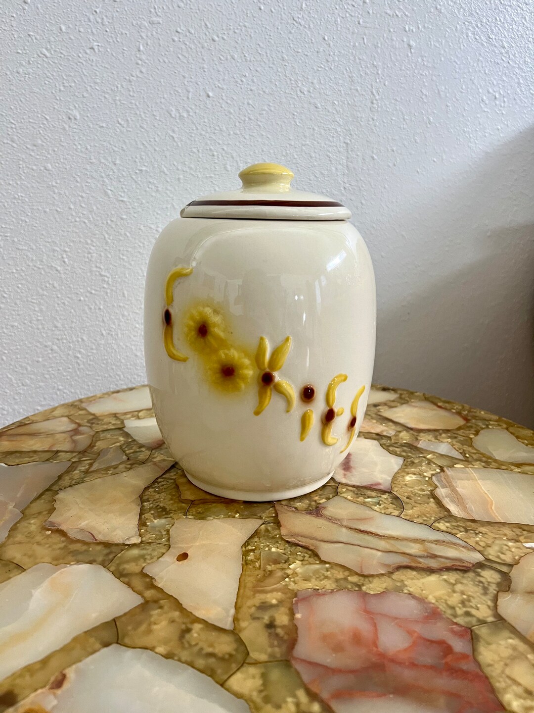 1950s VTG Hull Sunflower Cookie Jar 48 Etsy