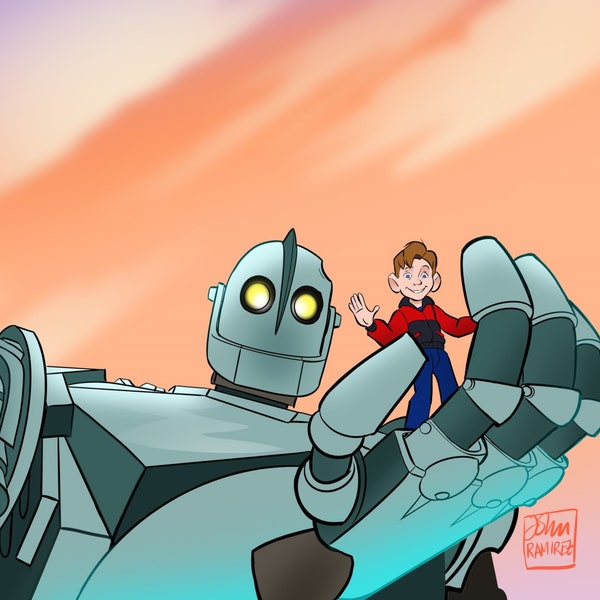 Iron Giant Art Etsy