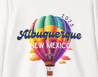 Shirt Albuquerque Balloon 2025, heteluchtballonfestival, sweater heteluchtballon New Mexico, Albuquerque Balloon Festival, ballonbemanning