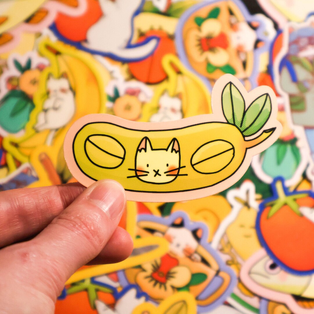 Rarest Sticker Bean Bean Cat Sticker - Etsy