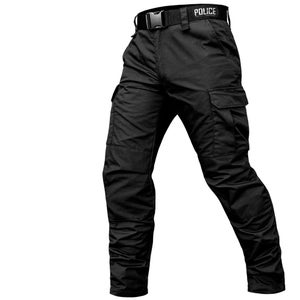 Tactical pants "POLICE" Black (Rip-Stop)