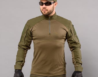 Camisa de combate UBACS "ANTITERROR II" color oliva (Rip-Stop + CoolPass)