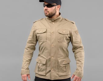 Military jacket &quot;KILBORN&quot; Khaki (Cotton Jeans)