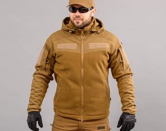 Sudadera táctica "ANTITERROR II" color coyote (micropolar)