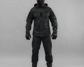 Field suit (Uniform) "CRUSADER" Black (Rip-Stop)