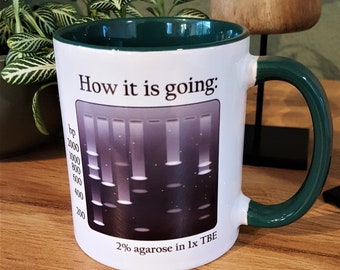 Agarose gel Mug (Science Gift, PhD Student)