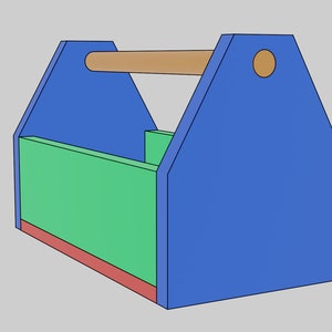 Planos de caja de herramientas de bricolaje de 16 pulgadas