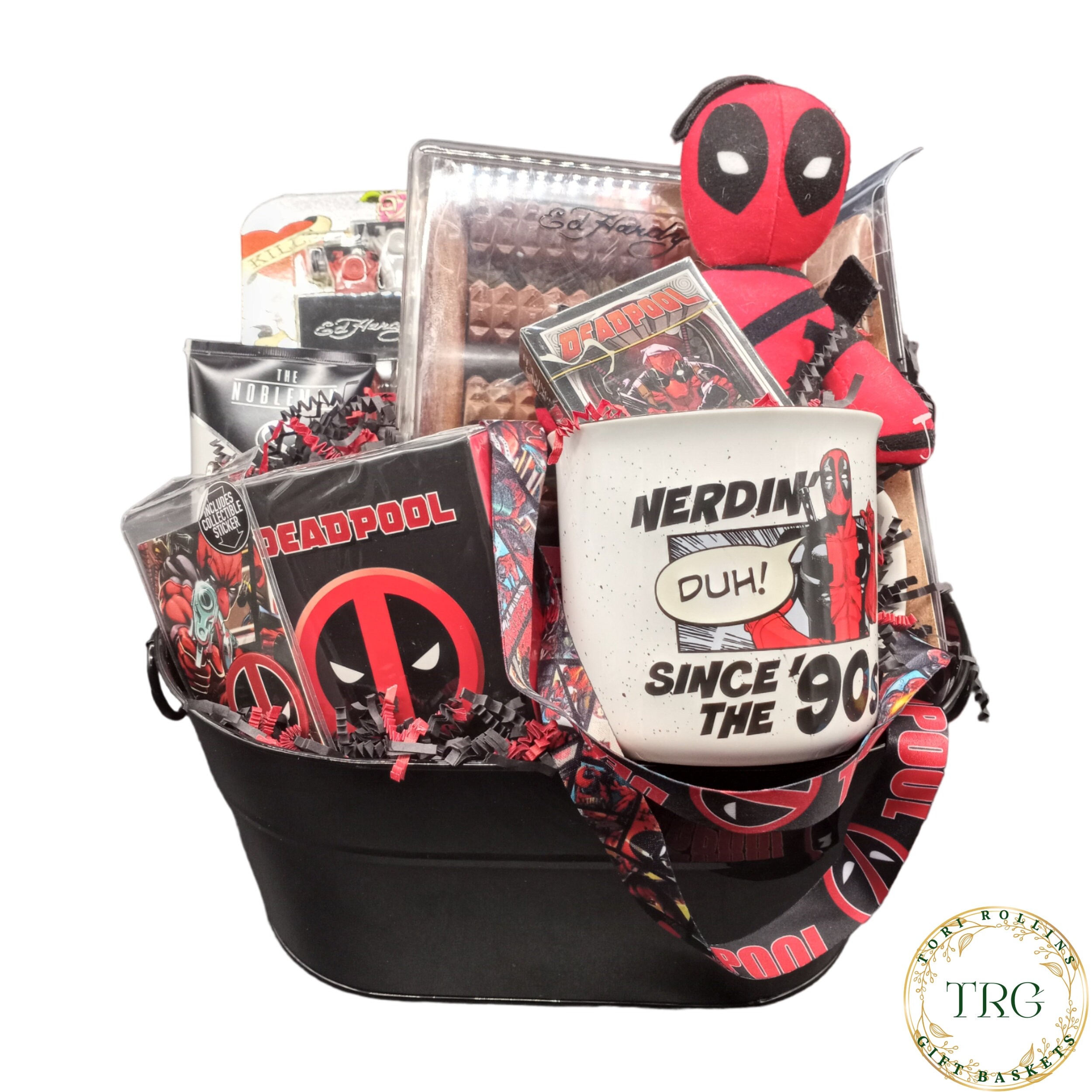 Deadpool Gift Basket for Him, Father's Day Gift Basket, Gift Basket for ...