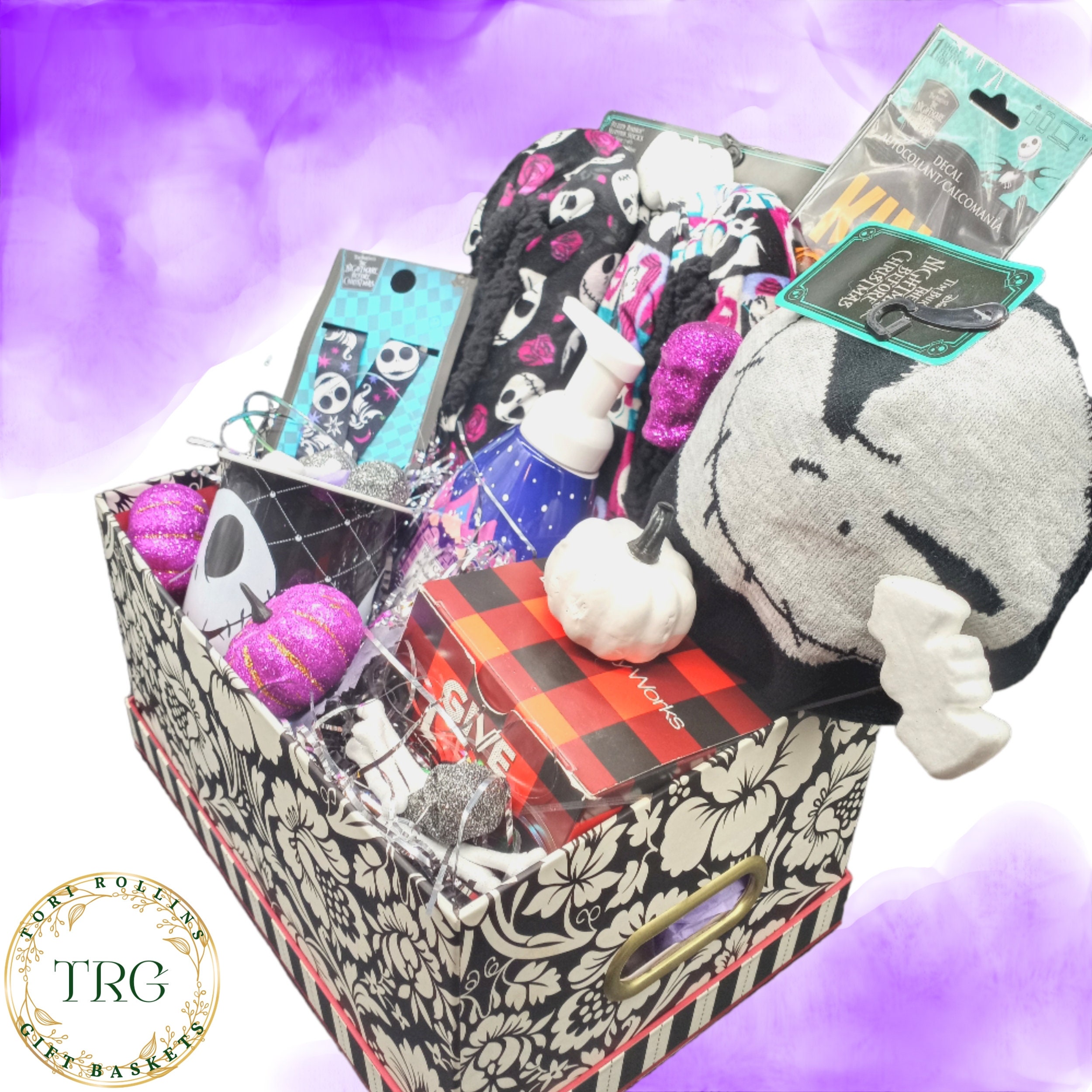 Nightmare Before Christmas Gift Basket, Birthday Gift Basket for Her