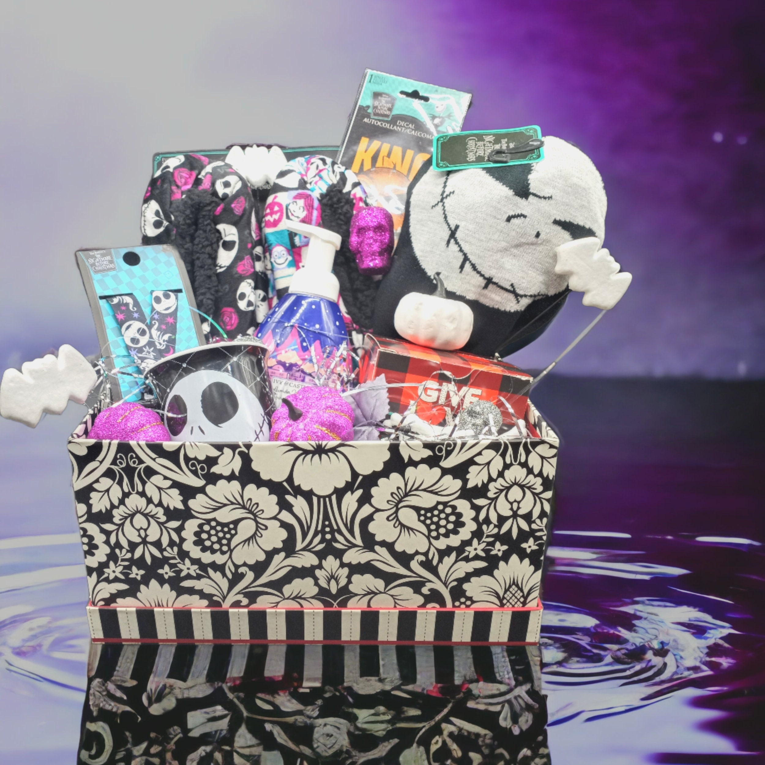 Nightmare Before Christmas Gift Basket, Birthday Gift Basket for Her