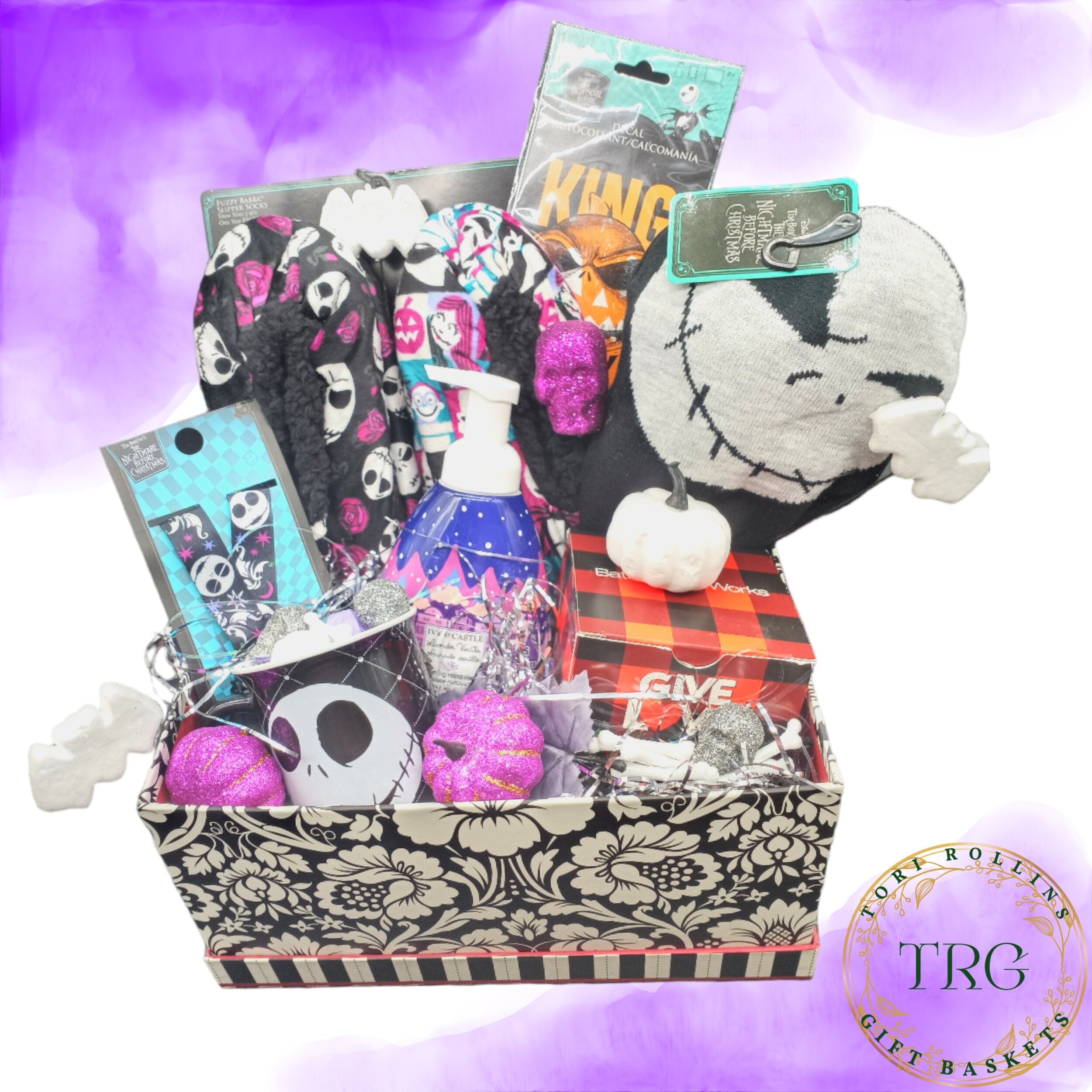 Nightmare Before Christmas Gift Basket, Birthday Gift Basket for Her