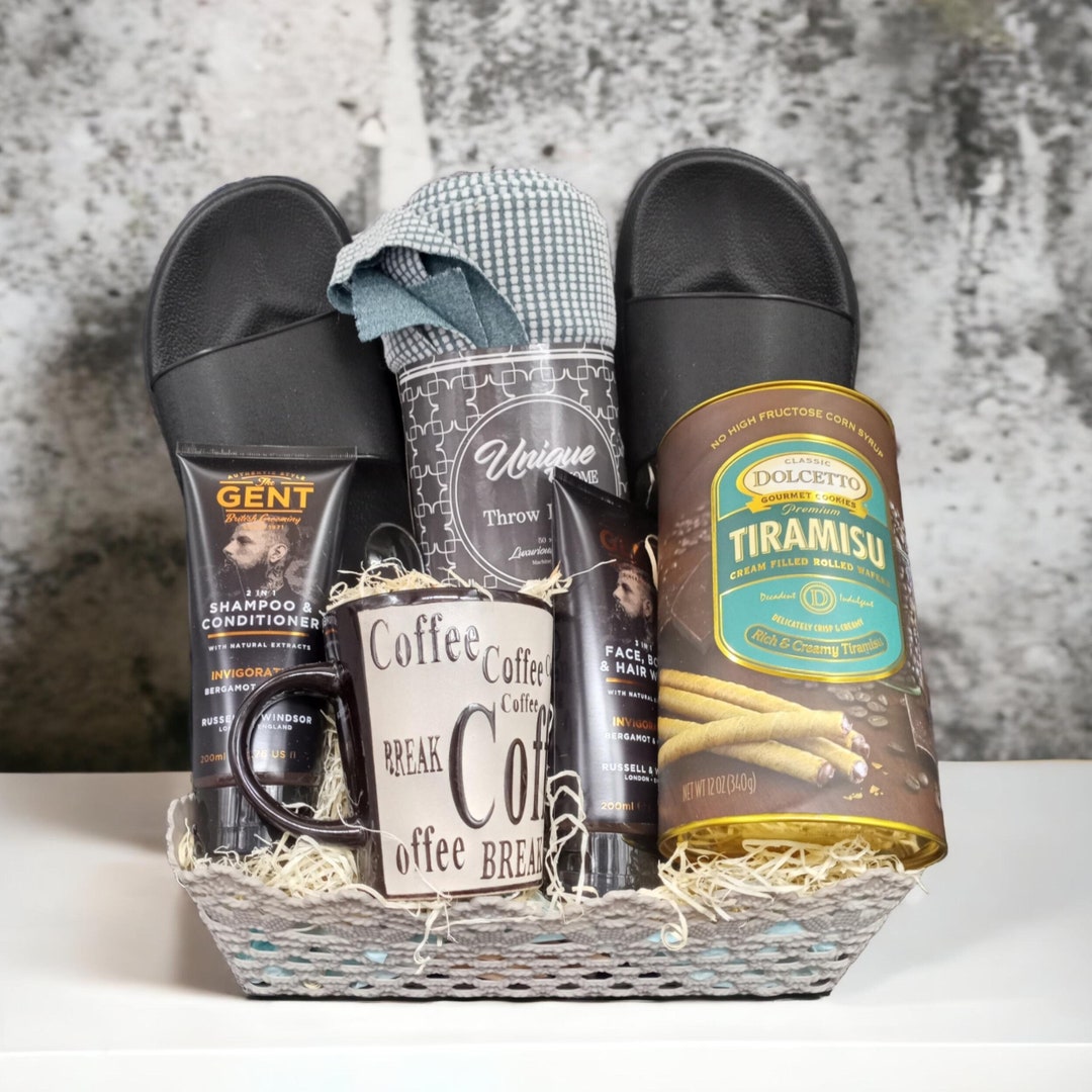 Get Well Gift Basket for Men, Christmas Gift Basket for Men, Gift