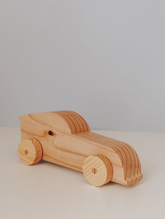 7 Wooden Sports Car Vehicle Toy Montessori Toddler Etsy