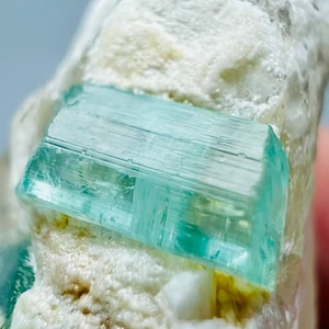 133 Karat, Sea Foam, Turmalin, Probe, Bicolor, Turmalin, Pfau, Paraiba Color, Wassermelone, Kristall, Facebook, Bay, Instagram