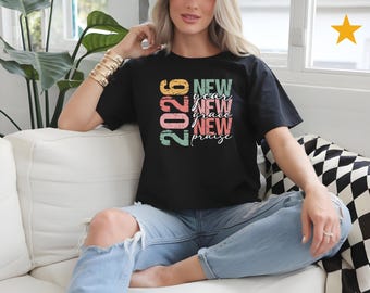 2020 Retro Block Text Tee | New New New graphic shirt