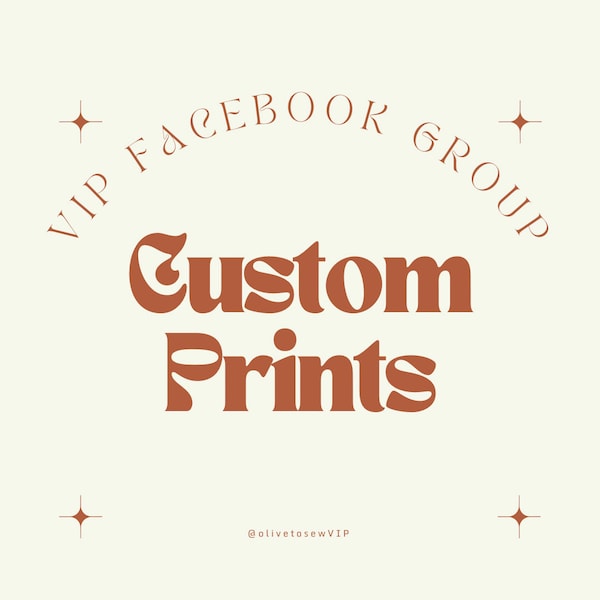 Custom Full Canopy Facebook VIP Prints (MADE To ORDER)