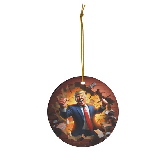 President Donald Trump Christmas Tree Ornament Stocking Stuffer MAGA Xmas Decor President Donald Trump Christmas Tree Ornament Stocking Stuffer MAGA Xmas Decor