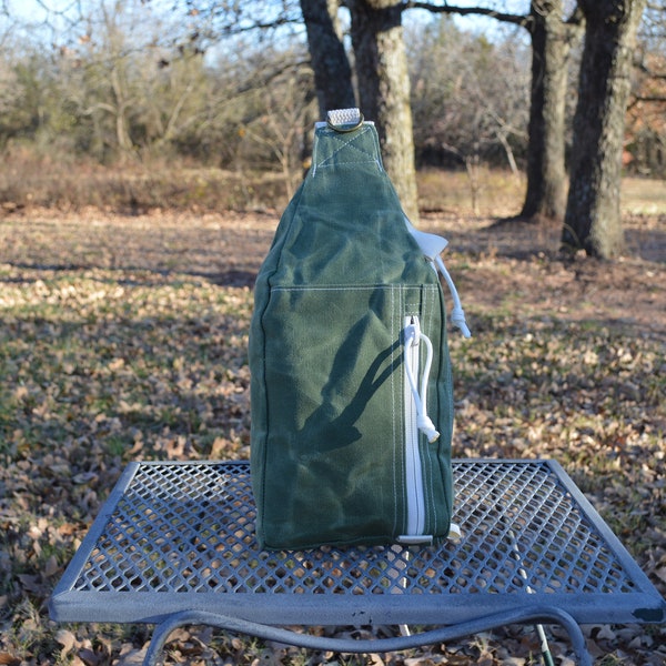 The Elk Junior Sling Bag - Waxed Canvas - Cross Body Bag - Shoulder Bag