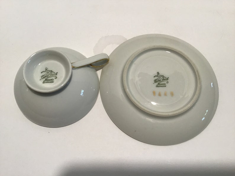 Vintage Hertel Jacob MCM Design 3oz Tea Cup and Saucer 1449- RARE FIND ...