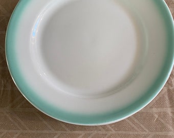 Shenango Lawrence Ware mint green 9 inch dinner plates- set of 4