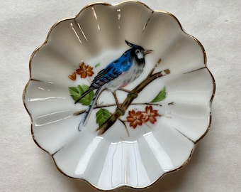 Vintage porcelain ring/trinket dish - made in Japan