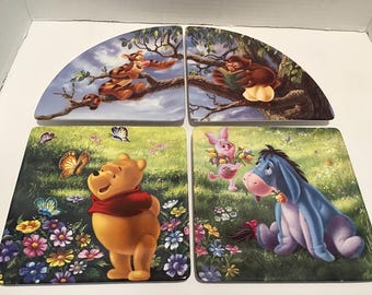 Bradford Exchange “ The Wonders of the Wood” Set of 4- Winnie the Pooh, Eeyore, Owl and Tigger