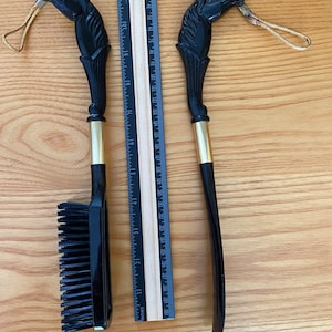 Collectible Vintage Tie Rack Brush & Shoehorn Horse Head set