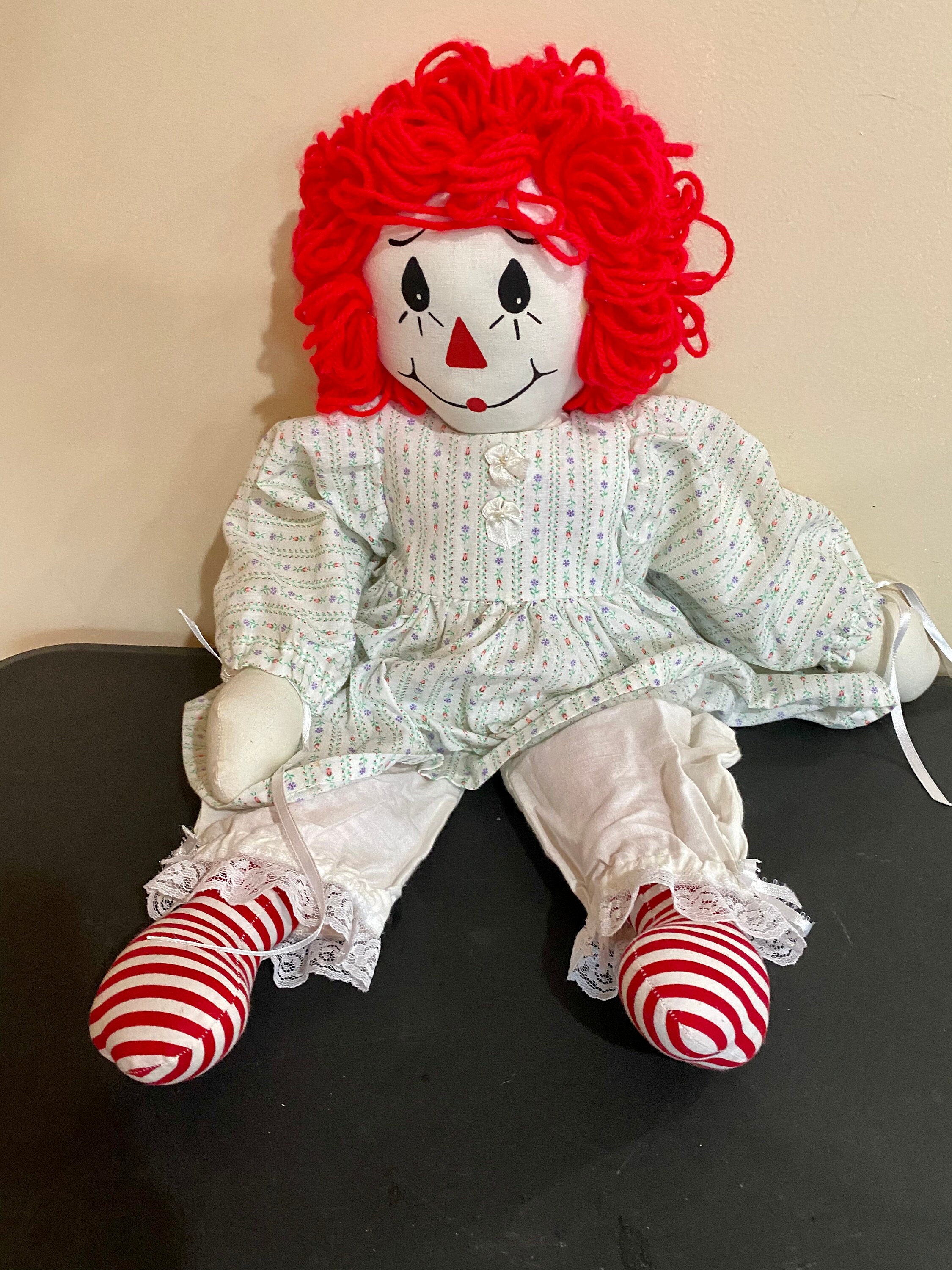 Vintage Large Raggedy Ann Doll - Etsy