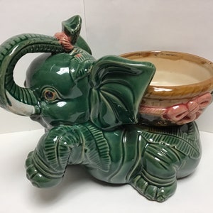 Elephant Ceramic Planter