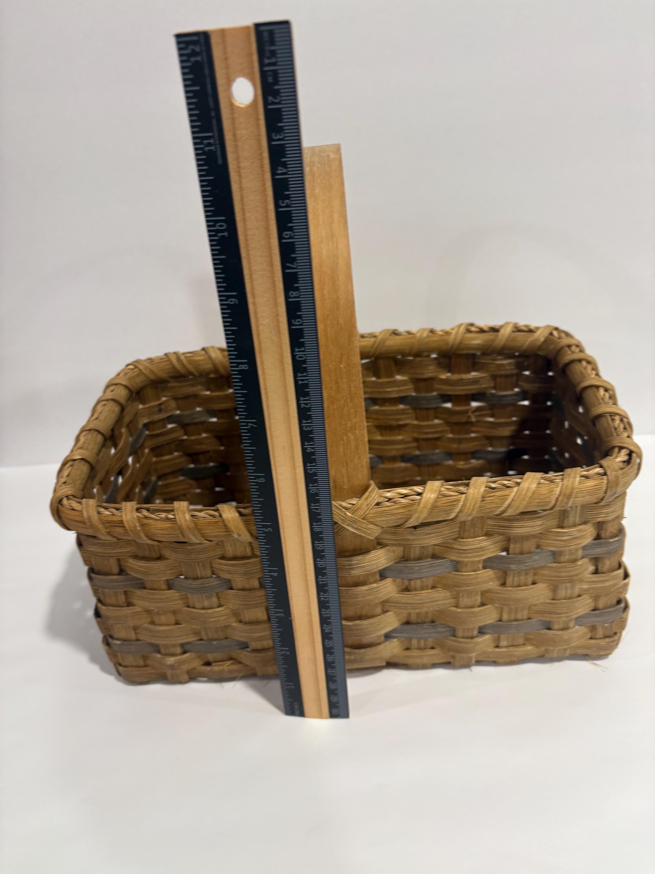 Vintage Wicker Hand Woven Gathering Basket. - Etsy
