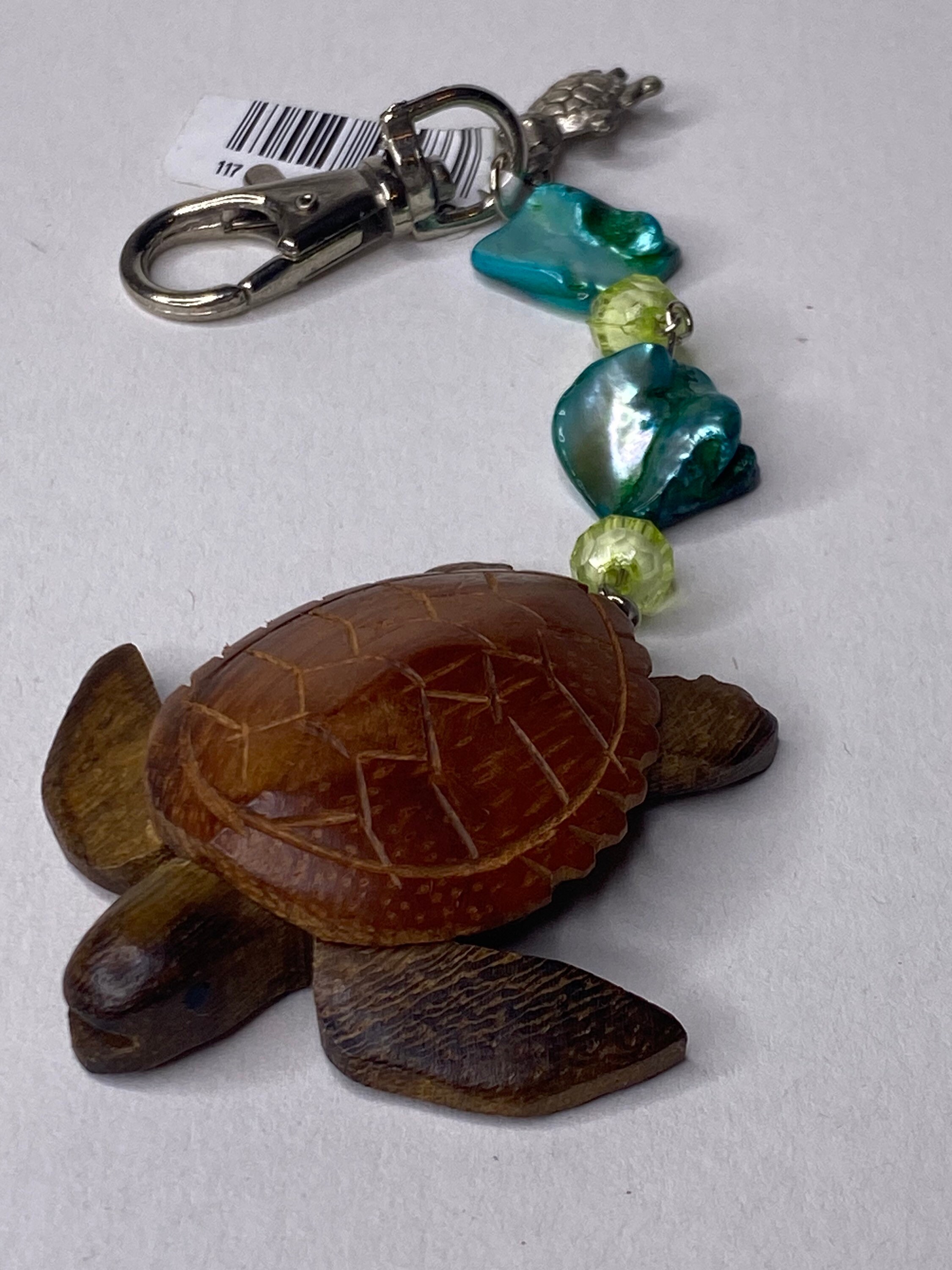 Wooden Key Ring Bracelets – Black Turtle