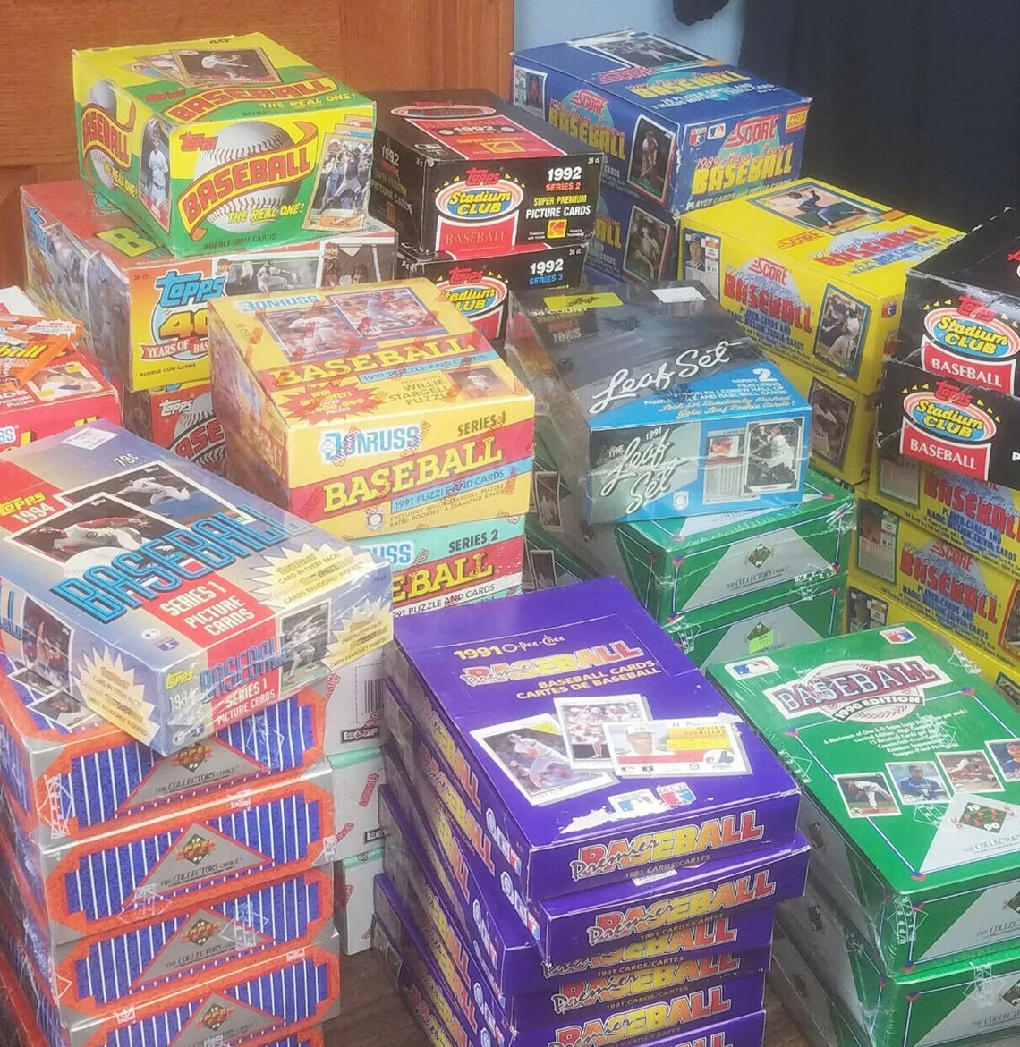 Baseball Card Mystery Box 300ish Baseball Cards Trading Cards Valued