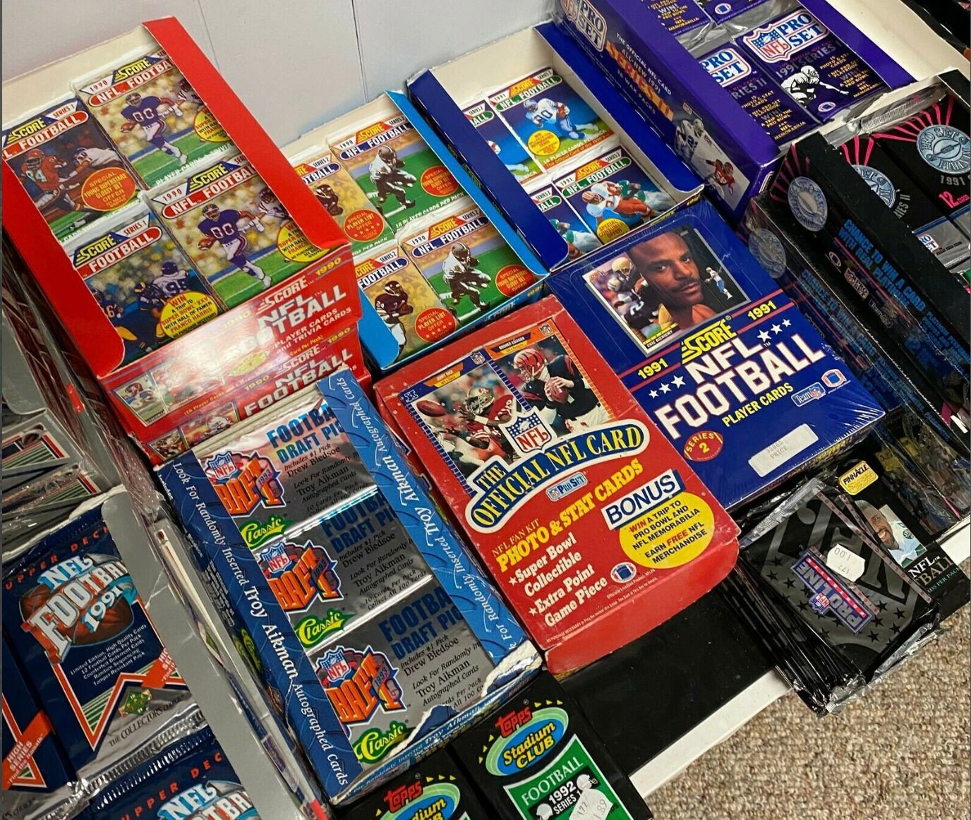 Football Card Mystery Box 300ish Cards Double Your Value Based on