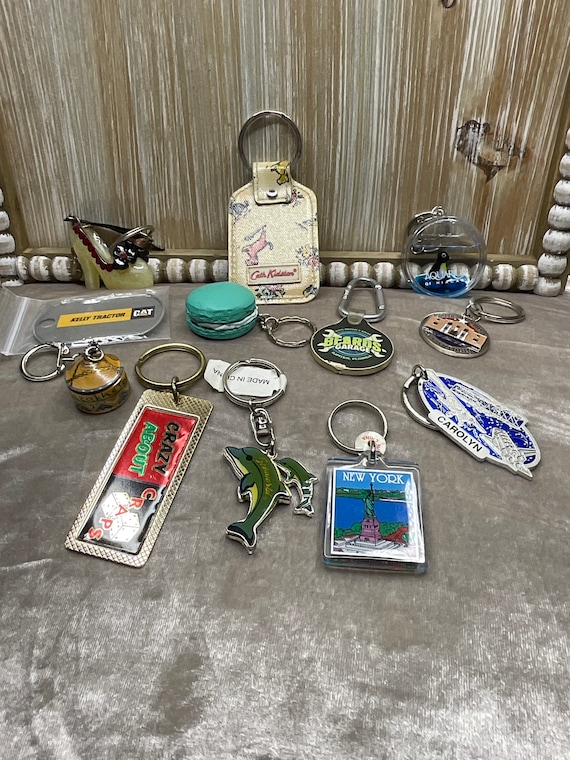 Keychains, Vintage, 1990s Keychains, 90s/80s Key Rings, Nostalgia Keychain Key  Rings, Bottle Openers, Souvenir, House Key Fob 