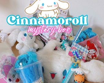 Cinnamoroll Sanrio Kawaii Mystery box Paquetes de regalo para niñas Bolsas de caja de papelería Kawaii Caja de regalo para sus llaveros Kawaii Bolsas Kawaii Grab