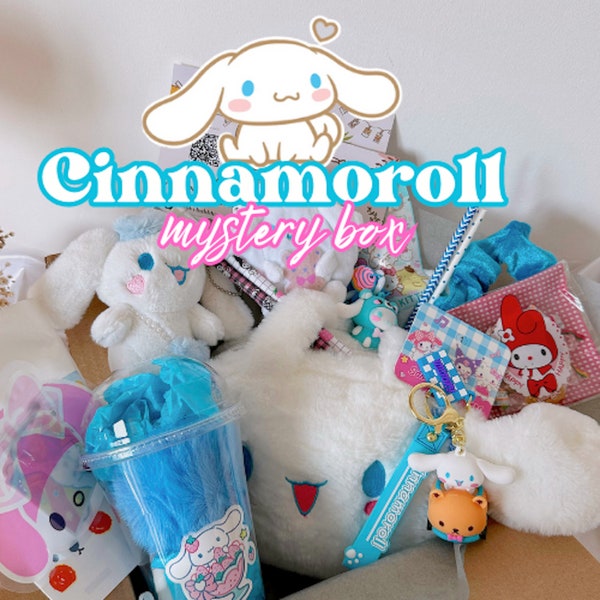 Cinnamoroll Sanrio Kawaii Mystery box Gift Bundles for girls Kawaii stationery box bags Gift box for her Kawaii keychains Kawaii Grab bags