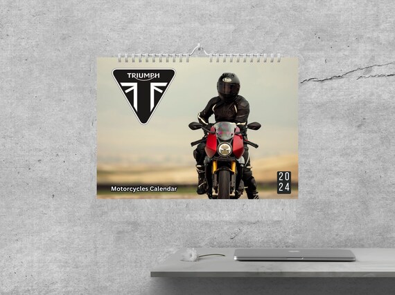 Triumph Motorcycles 2024 Calendar Planner Wall Calendar, Wall Planner, Motorcycle  Calendar A4 Closed, A3 Open - Etsy